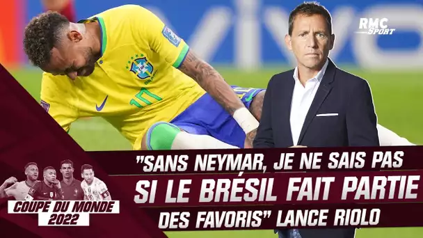 Coupe du monde :  "Sans Neymar, je ne sais pas si le Brésil fait partie des favoris" lance Riolo