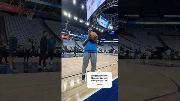 Ant getting loose for a big Game 3 at home 🙌