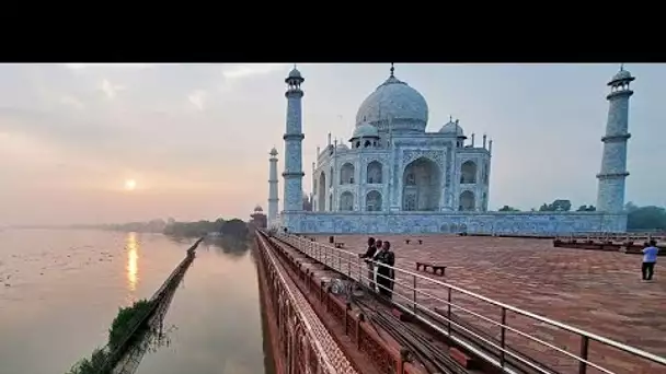 No comment : en Inde, le Taj Mahal atteint par les eaux de la rivière Yamuna