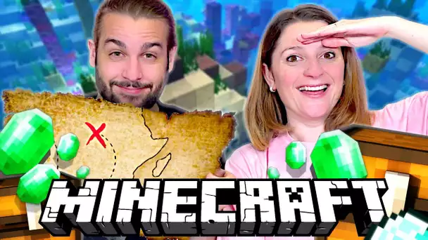 ON A TROUVE NOTRE PREMIERE CARTE AUX TRESORS ! MINECRAFT SURVIE