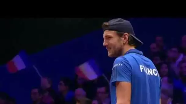 Finale de la Coupe Davis à Lille : la balle de match de Cilic contre Pouille