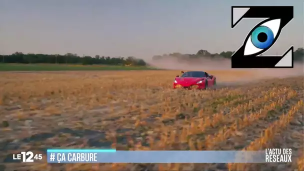 [Zap Télé] Mauvaise idée : tester sa Ferrari dans une champ de maïs fauché par 46 degrés (30/08/23)