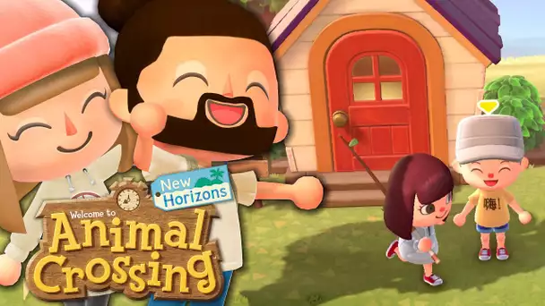 NOTRE PREMIÈRE MAISON ! | ANIMAL CROSSING NEW HORIZONS EPISODE 3 CO-OP