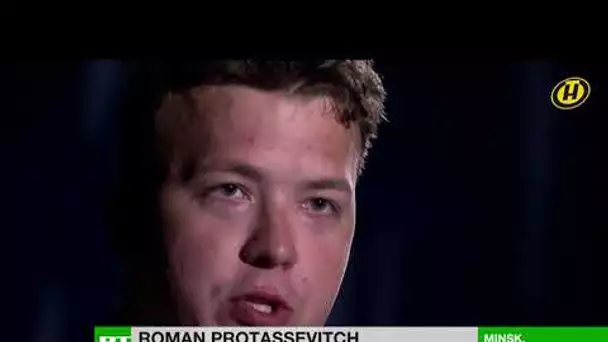 Dans une interview télévisée, l’opposant biélorusse Roman Protassevitch reconnaît sa culpabilité