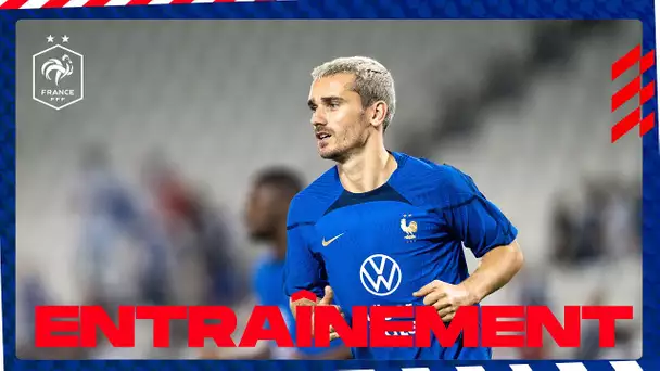 Premier entraînement des Bleus au Qatar I FFF 2022