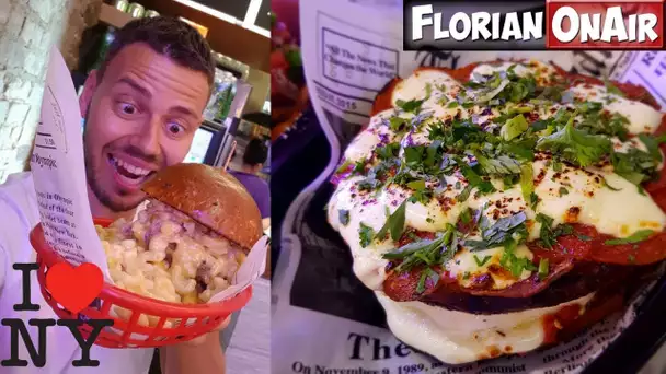 La PIZZA BURGER, exclu à NEW YORK + Maxi Burger Mac & Cheese - VLOG #601