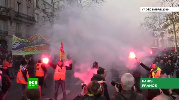 Réforme des retraites : les manifestants descendent dans les rues à Paris