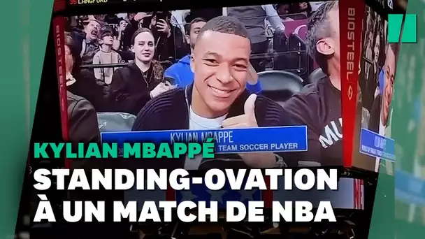 Kylian Mbappé a fait sensation dans les tribunes de la NBA