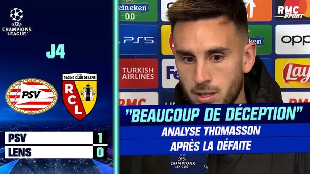 PSV 1-0 RC Lens : "Il y a beaucoup de déception", analyse de Thomasson après la défaite