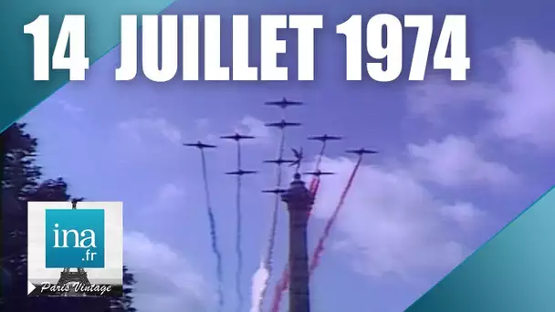 14 juillet 1974, défilé militaire de Bastille à République | Archive INA