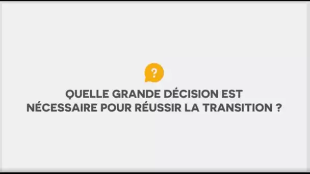 Quelle grande décision est nécessaire pour réussir la transition écologique ?