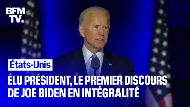 Joe Biden élu président: son premier discours en intégralité