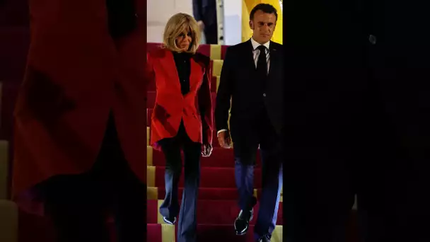 Brigitte Macron • Plane #FrenchChic #elegance #fashion #shortsfeed #shorts #brigittemacron