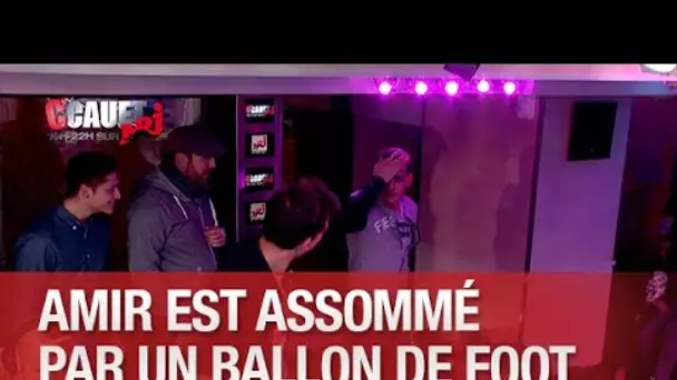 Amir est assommé par un ballon de foot - C&#039;Cauet sur NRJ