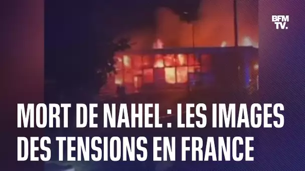 Mort de Nahel: les images des tensions en France