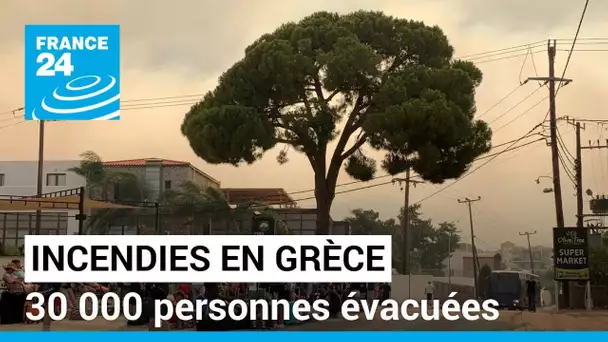Grèce : l'île de Rhodes ravagée par les flammes • FRANCE 24