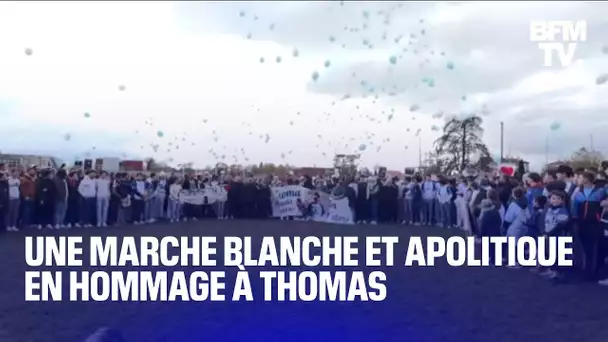 Crépol: les moments forts de la marche blanche en hommage à Thomas