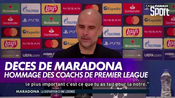 Hommage des coachs de Premier League à Diego Maradona