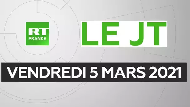 Le JT de RT France – Vendredi 5 mars 2021 : pape en Irak, sanctions contre la Russie, vaccination