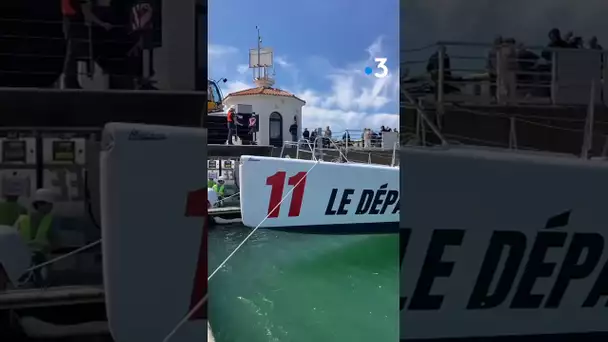 L'imoca de Titouan Lamazou, rénové et remis à l'eau