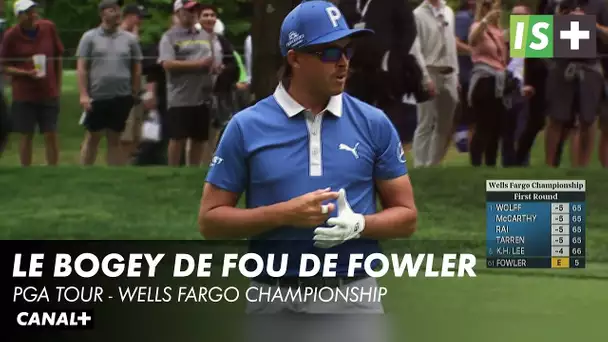 Le bogey de fou de Rickie Fowler - PGA Tour Wells Fargo Championship