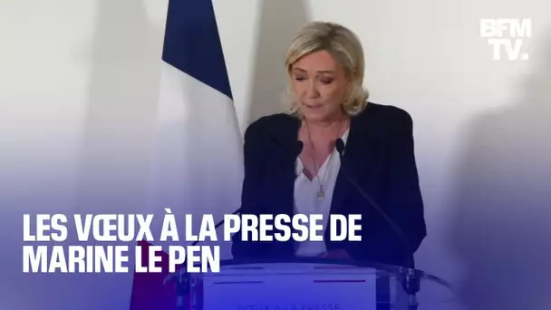 L'intégralité des vœux à la presse de Marine Le Pen