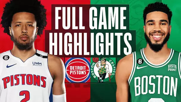 PISTONS at CELTICS | NBA FULL GAME HIGHLIGHTS | November 9, 2022