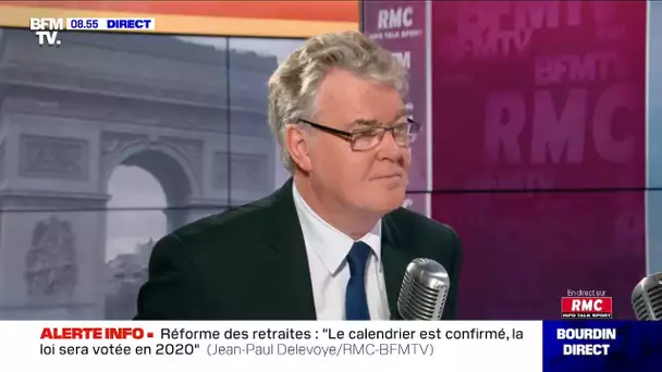 Jean-Paul Delevoye était face à Jean-Jacques Bourdin sur RMC et BFMTV