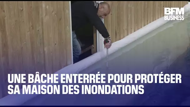 Une bâche enterrée pour protéger sa maison des inondations