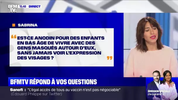 Est-ce anodin pour des petits enfants de vivre avec des gens masqués autour d'eux? BFMTV vous répond