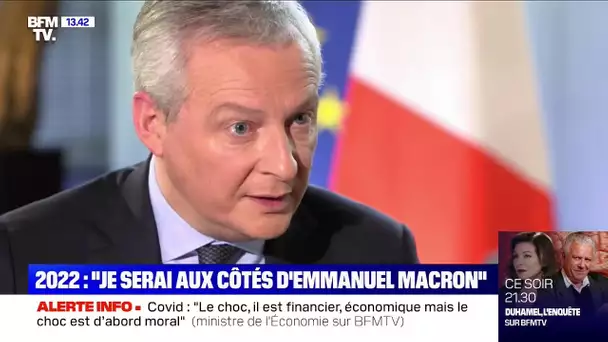 2022: Bruno Le Maire sera "aux côtés d'Emmanuel Macron"