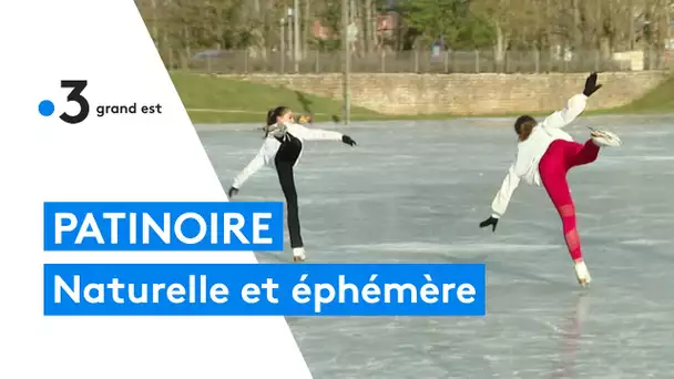 Une patinoire naturelle et éphémère à Charleville-Mézières