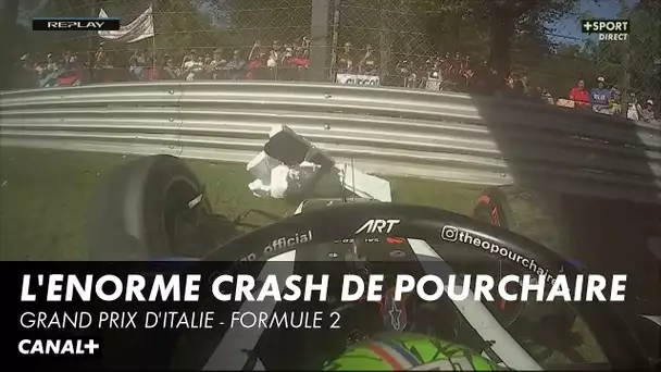 Énorme crash au départ du Grand Prix d'Italie en F2