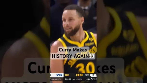Stephen Curry Becomes The 1st Player In NBA History To Record 7+ 3PM In 4 Consecutive Games!|#Shorts