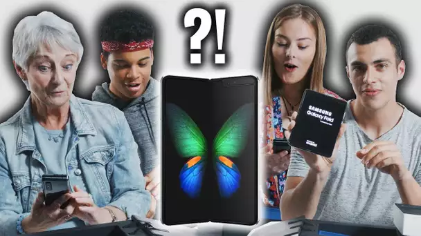 Leur 1ère Fois avec un Smartphone Pliable ! (Galaxy Fold réaction)