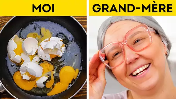 INCROYABLES ASTUCES DE GRAND-MÈRE AVEC DE LA NOURRITURE POUR CUISINER DE MANIÈRE INTELLIGENTE 👵