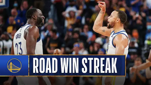 Warriors’ Series Streak with at Least One Road Win 🔥