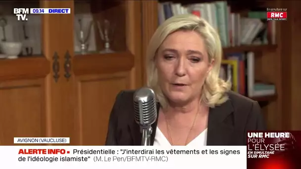Le Pen : "Autant passer par des incitations plutôt qu'en permanence sortir le bâton"