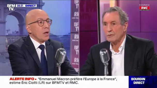 Ciotti : "Emmanuel Macron n'aime pas ce qu'est la France".