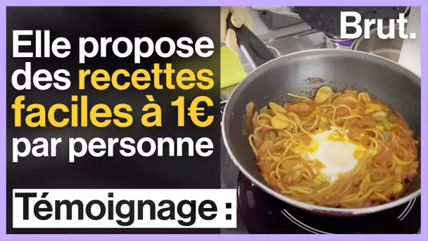 Marina propose des recettes faciles à 1€ par personne