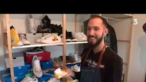 Rouen : 'la belle sneaker' propose un service de rénovation et de personnalisation de baskets