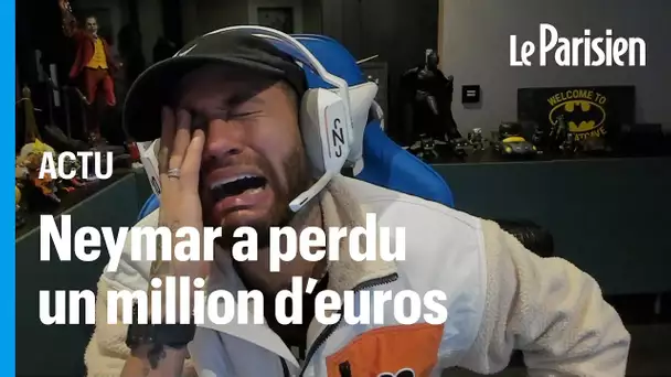 La réaction de Neymar après avoir perdu un million d'euros en jouant à la roulette en ligne
