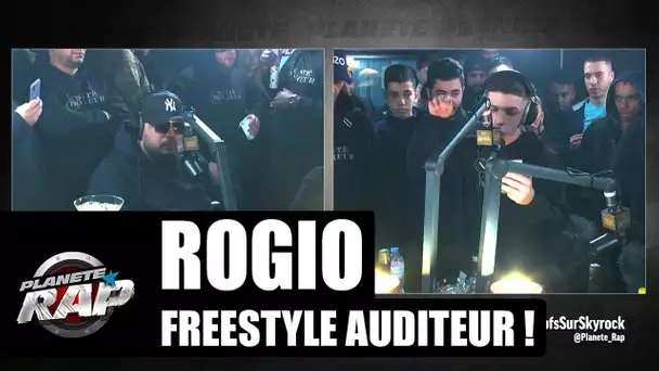 Rogio "Restez tranquilles" freestyle auditeur dans les studio de #PlanèteRap