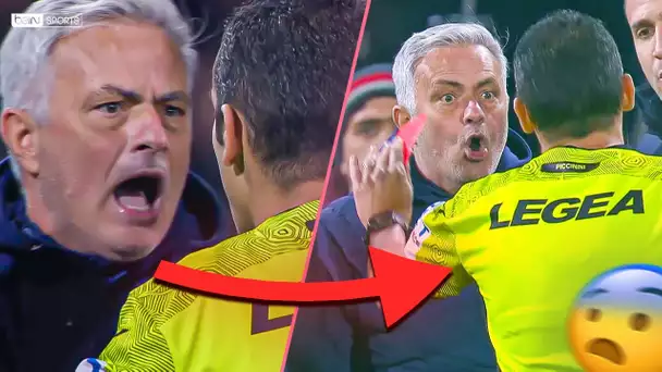 😬 José Mourinho PÈTE UN PLOMB contre un arbitre et est EXPULSÉ