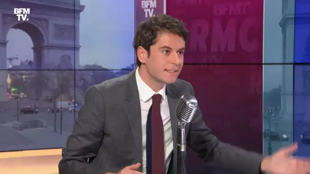 Gabriel Attal face à Jean-Jacques Bourdin en direct