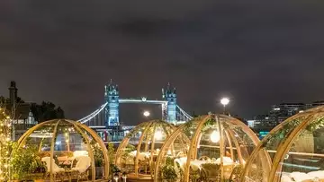 Londres : mangez dans des bulles chauffées en plein hiver !