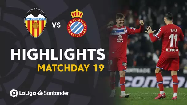 Resumen de Valencia CF vs RCD Espanyol (1-2)