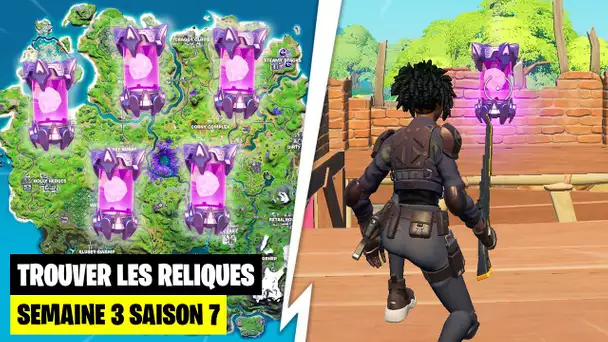 TROUVER LES RELIQUES EXTRATERRESTRES SEMAINE 3 ! (FORTNITE DEFIS SAISON 7)