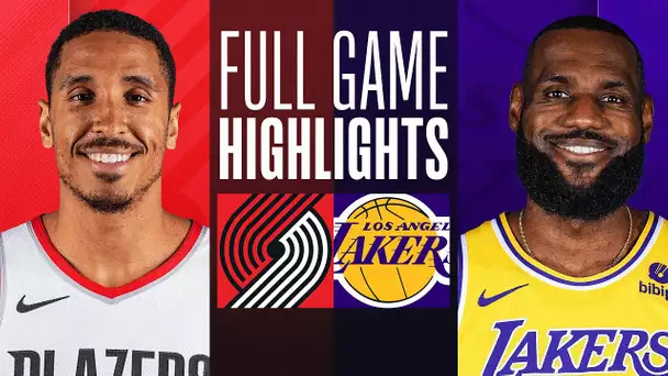 TRAIL BLAZERS at LAKERS | FULL GAME HIGHLIGHTS | January 21, 2024