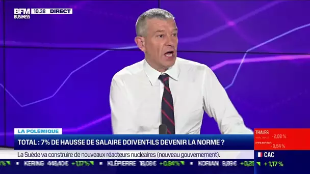 Nicolas Doze : Total, 7% de hausse de salaire doivent-ils devenir la norme ?